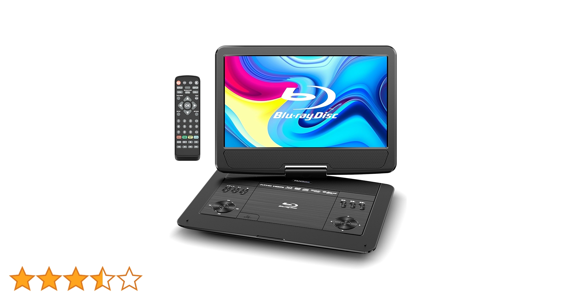 新品 FANGOR 14インチ大画面ポータブルブルーレイプレーヤー Amazon | FANGOR ポータブルブルーレイプレーヤー 16.3型 HDMI